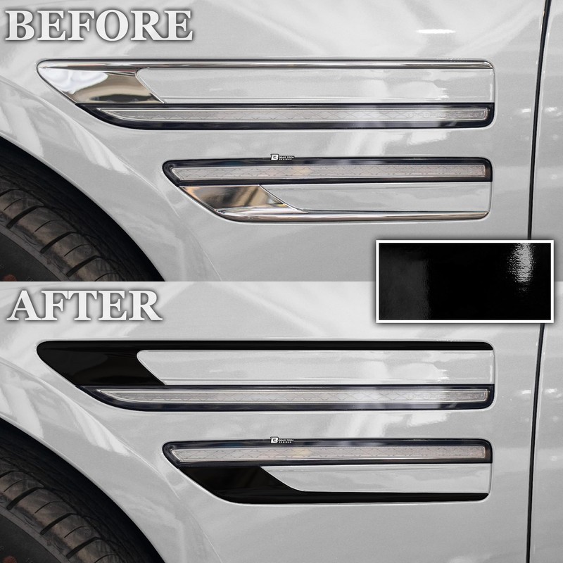 BOGAR TECH DESIGNS Side Badge Chrome Delete Overlay Compatible with