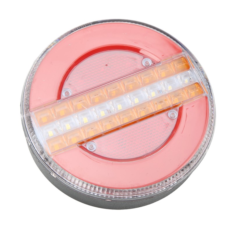 LED Round Trailer Tail Light 1200LM Stop Brake Turn Reverse