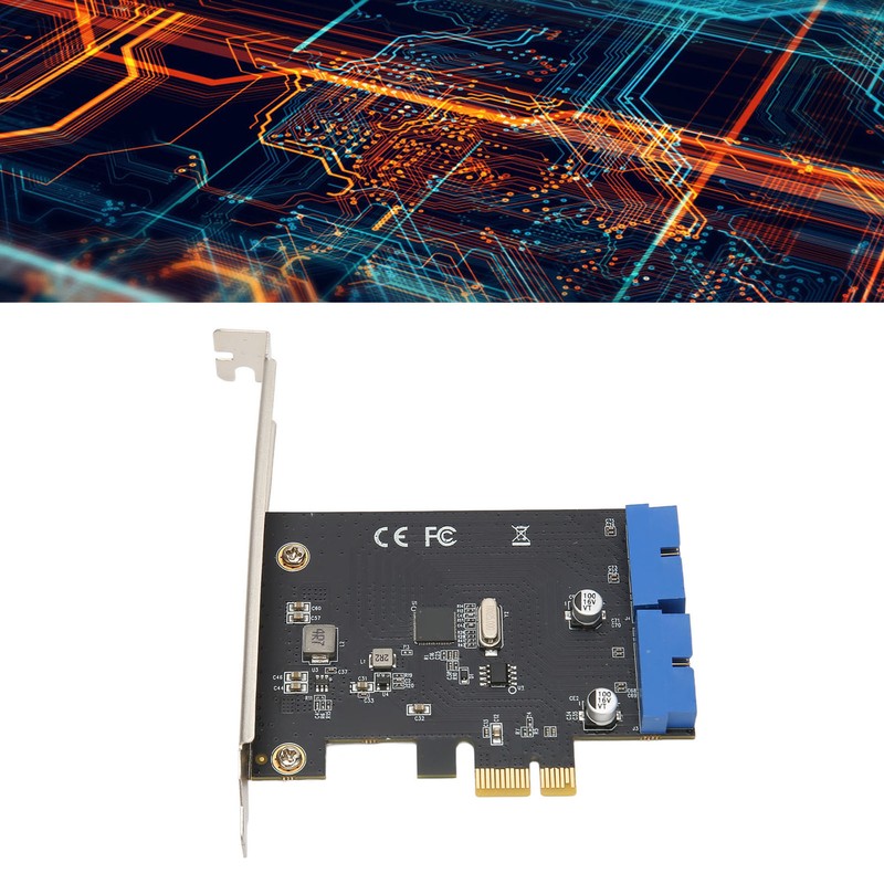 2 Port PCI Express to Dual 20pin USB 3.0 Cards