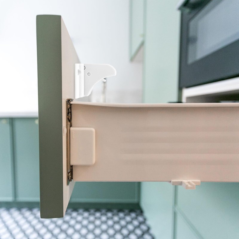 Lectorias 10 Piece Sets Drawer Locks Baby, Cupboard Locks, Child