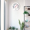 Circrane 13.25 Inch Round Thermometer with Hygrometer, Large Indoor Wall