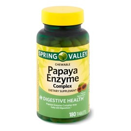 Tabletas Masticables Enzimas De Papaya Complex Spring Valley Nd