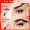 Rogdoo Eyebrow Pen-2-in-1 Dual-Ended Waterproof Eye Brow Pencils for Women