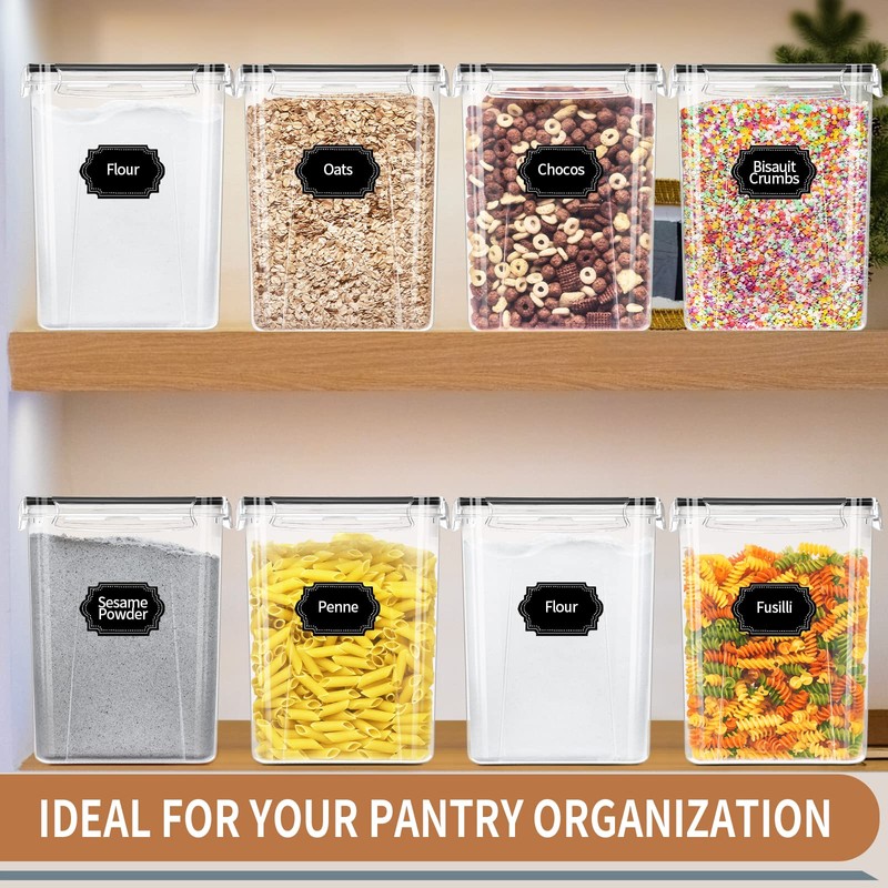 PRAKI Large Airtight Food Storage Containers 5.2L / 195oz, BPA