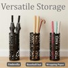 ZENFUN Umbrella Stand, Black Metal Umbrella Holder Freestanding, Cane Walk