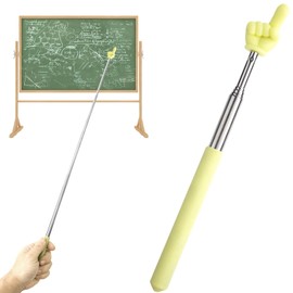 BEIQIYA BEIQIYA Retractable Teaching Pointer Sticks, Colorful Extendable Handheld Guide Rods for Reading, Finger Pointing Sticks School Classroom Supplies for Students Teachers- Yellow