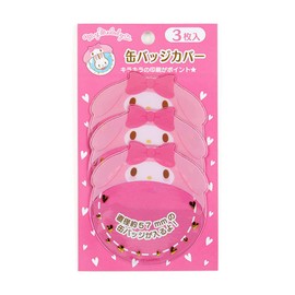 Sanrio My Melody Can Badge Cover 3 Pieces (Tokimeki Sushi Goods), 001716
