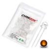 CHANZON 100 pcs 5mm Yellow Straw Hat LED Diode Lights