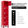 SAPITAL Metal Locker with 5 Doors, 66" Lockers for Employees