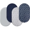 Moonsea 4 Pack Bassinet Sheets for Oval/Hourglass