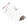Earwax Remover Massage Set 8 Feather Stick Relieve Fatigue Professional