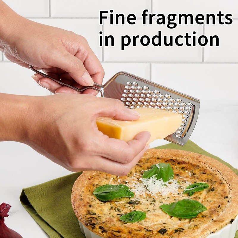 Cheese Grater for Kitchen 4 Sizes Stainless Steel Non-Slip Heavy-Duty