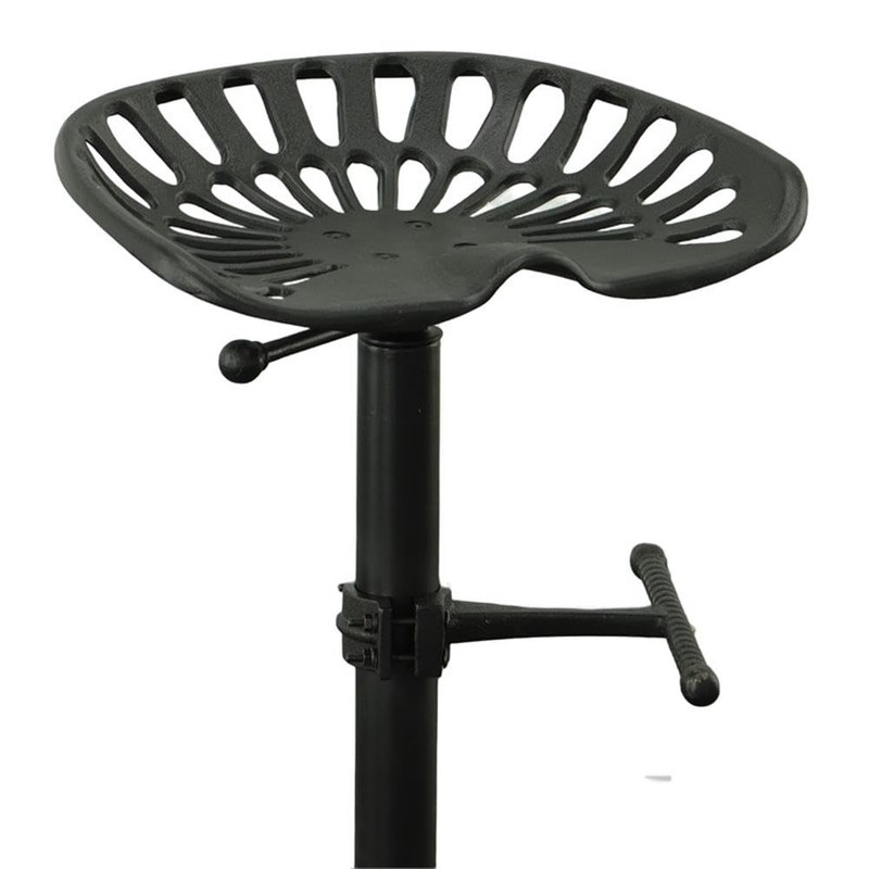Carolina Classic Adjustable Tractor Seat Stool in Black