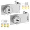 BiceNoning 90 Degree 3-Digit Combination Cabinet Lock, Zinc Alloy Keyless