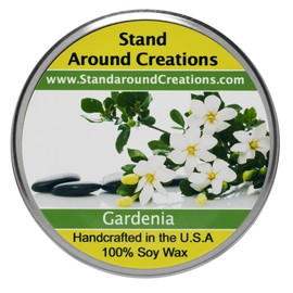 Premium 100% Soy Tureen Candle - 3 oz. - Gardenia: This Exquisite Aroma of Sweet Green and a Floral Body Intense and Rich. Made w/Natural Essential Oils.