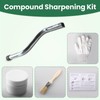 Rasaech Reel Mower Sharpening Compound Kit, (1 Compound, 1 Hand