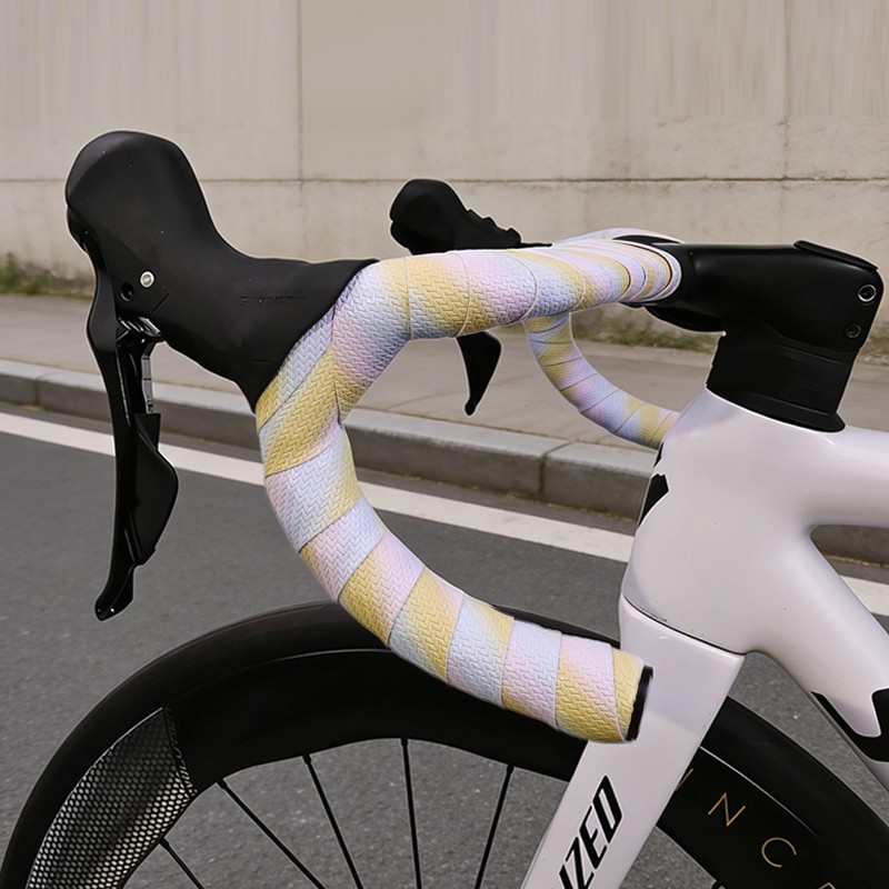 PollyCycle PU Bike Handlebar Tape, Wheat Grain Anti-Slip Road Bike