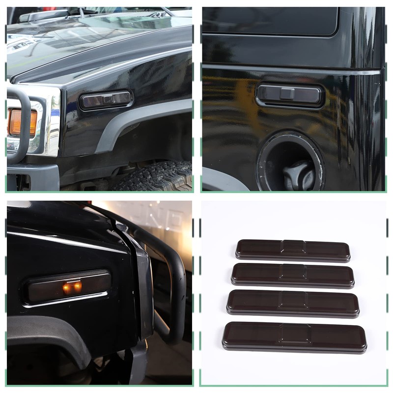 PIUGILH Front Turn Signal Light Taillight Cover Kit Guard Trim