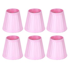 Modern Chandelier Shades Lamp Cover Small Lamp Shades Set of 6, Clip on Bell Lamp Shades for Floor Chandelier Pendant Light Replacement