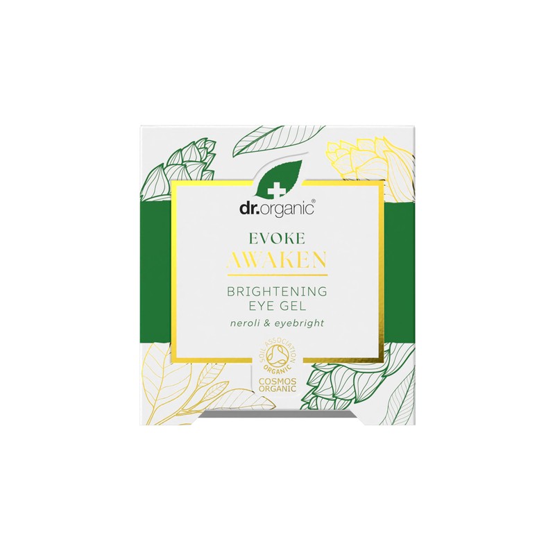 Dr Organic Evoke Awaken Brightening Eye Gel, De-Puff & Minimise