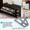 PHITUODA 2 Layers Shoes Drawer Cabinet Hinges Flip Frames, Grey