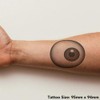 'Creepy Eye' Temporary Tattoo - Water Resistant, Skin-Safe, Non-Toxic Transfer