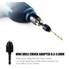 Keyless Drill Chuck Adapter 0.3-3.6mm Quick Change 1/4” Hex Shank
