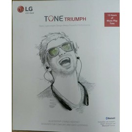 LG NEW LG Tone Triumph Bluetooth Wireless  Headset Neckband Headphone -Black SEALED