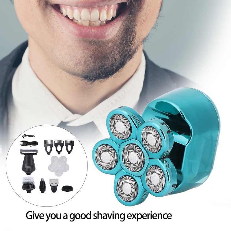 Electric Razor Set USB Rechargeable Waterproof Multifunctional 6 in 1