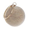 CORIOS Clutch Women's Pearl Evening Bag Round Ball Rhinestone Clutch
