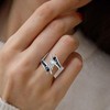 Penelope Emerald Black Engagement Ring for Women by Ginger Lyne