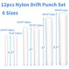 12 Pcs Nylon Drift Punch Set, Non-marring Non-sparking Nylon Rod,