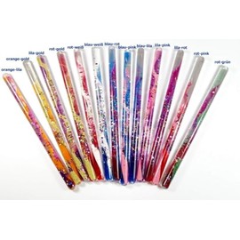 Magic Wand Glitter Wand 2 Coloured Wand with Spiral