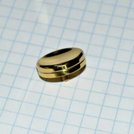 King Conn & King, Tuba Finger Button, Brass No Pearl, 1 each