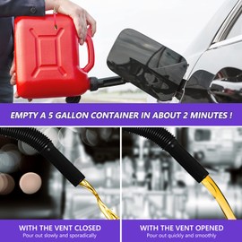 Okimyi Fuel Gas Can Vent Caps, 6 Pack Upgrade Vent Kit for Gas Tank to Allow Faster Flowing