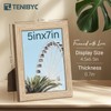 TENIBYC 5x7 Oak Picture Frame with HD Glass - 3pk,
