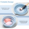 Foldable Silicone Makeup Brush Cleaner Bowl - Etercycle Portable Cleaning