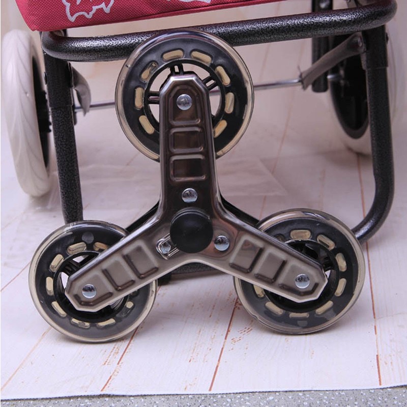 KiBcsLic 2X Triangle Caster Wheels, Folding Shopping Cart Wheels Easy
