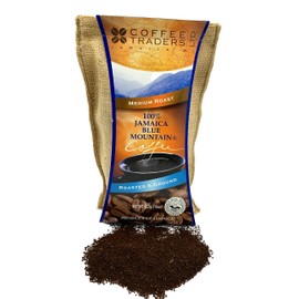 Jamaica Blue Mountain Coffee Certified 100% Pure, Roasted Ground 1 Lb