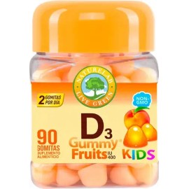 Vitamina D3 Kids, Gummy Fruits Sabor Durazno