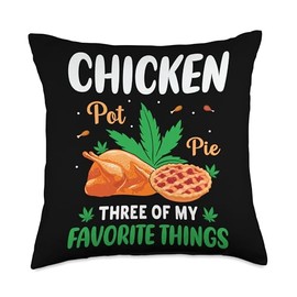 Chicken Pot Pie Three Of My Favorite Things Throw Pillow