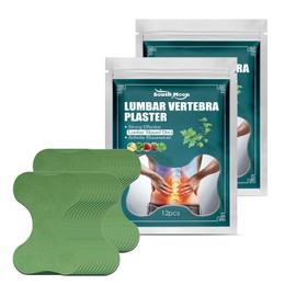 WANGIRO Lumbar Vertebra Patches, Herbal Wormwood, Back and Spine Support, Muscle and Joint Comfort, Non-Invasive Management, 24Pcs