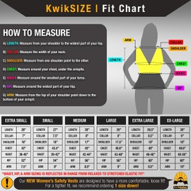 KwikSafety - Charlotte, NC - SPECIALIST Class 2 Safety Vest for Women [REFLECTIVE FISHBONE TAPE] ANSI Tested OSHA Compliant Hi Vis PPE Gear/Black Small