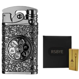 RSBYE Electric Lighter Plasma Lighters Electric Cool Lighter USB Rechargeable Lighter Flameless Lighter Windproof Dual Arc Lighter for Christmas with Gift Box (Black)