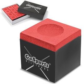 GoSports Premium Pool Cue Chalk Cube 12 Pack - Red Billiards Pool Stick Chalk