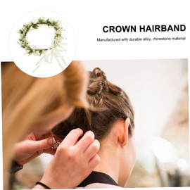 Healeved Rose Flower Crown Headband for Realistic Floral Hair Accessory for Weddings Parties and Special Occasions Exquisite Craftsmanship and Charming Colors Flower Girl