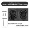 AMBULL Shackles 3/4" D Ring Shackle (2 Pack) 41,850lb Break