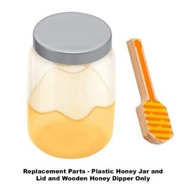 Mattel Replacement Parts for Fisher-Price Backyard Beekeeper Playset - GMN41 ~ Replacement Bag Includes Plastic Honey Jar and Lid and Wooden Honey Dipper