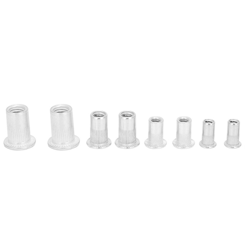 100Pcs Aluminum Rivet Nut Threaded Rivet Insert Nut, Rivet Nut
