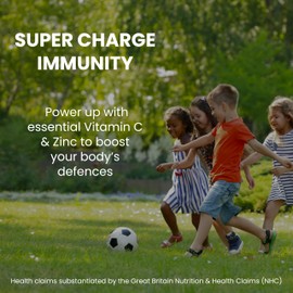 Bio Mirco Kids Triple Immunity Complex, Immune Boosting Gummies for Kids, Vitamin C, Zinc and Elderberry, 60 Gummies C 2 Month Supply, Elderberry Flavour, Great Tasting,Support Immunity and Overall Wellness